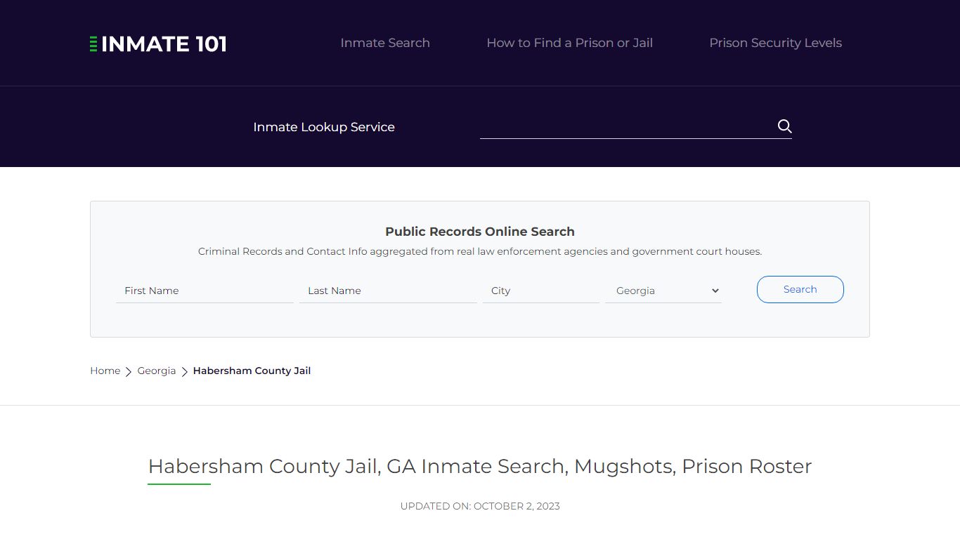 Habersham County Jail, GA Inmate Search, Mugshots, Prison Roster